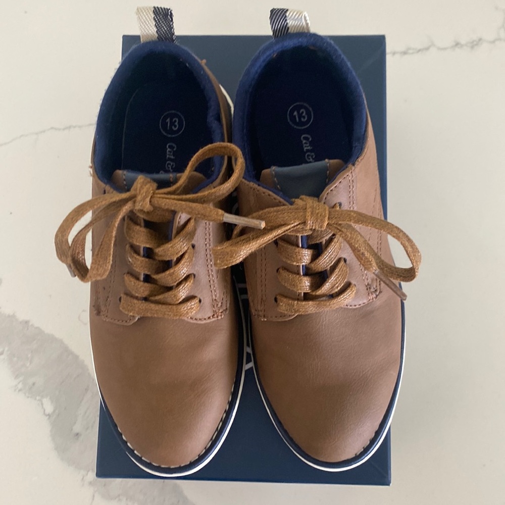 Nautica Brown Kids Dress Shoes